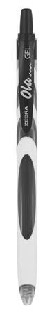 Gélové perol, 0,38 mm, stláčací mechanizmus, ZEBRA "OLA", modré 1
