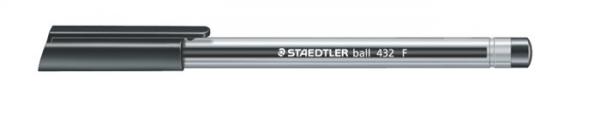 Guľôčkové pero, 0,3 mm, kužeľový hrot, STAEDTLER "Ball", čierne 1
