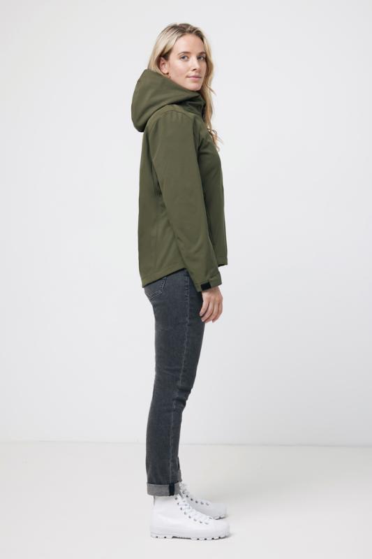 Dámska soft shell bunda IQONIQ Makalu z recykl. polyesteru khaki XXL 8