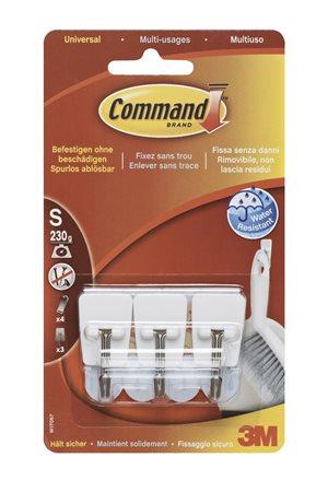 3M SCOTCH Plastový mini vešiak, s kovovým hákom, 3M "Command" 1