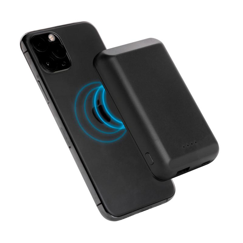 Magnetická bezdrôtová powerbanka 5 000 mAh 5W čierna 12