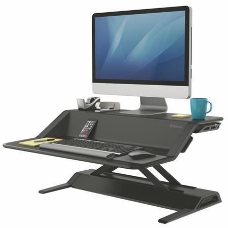 Pracovná stanica pre prácu v sede/stoji, FELLOWES "Lotus™", čierna 1