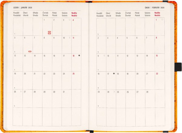 NOTIQUE Planbook diár/notes Harry Potter – Rokfort 2026, 13 x 21 cm 5