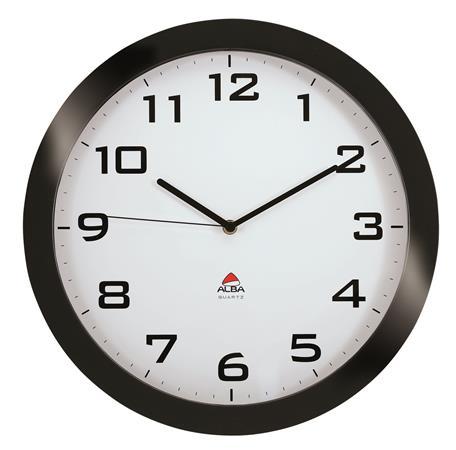 Nástenné hodiny, 38 cm, ALBA "Horissimo", čierne 1