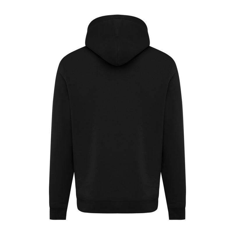 IQONIQ Joshua Unisex mikina s kapucňou z rec. bavlny čierna 5XL 2
