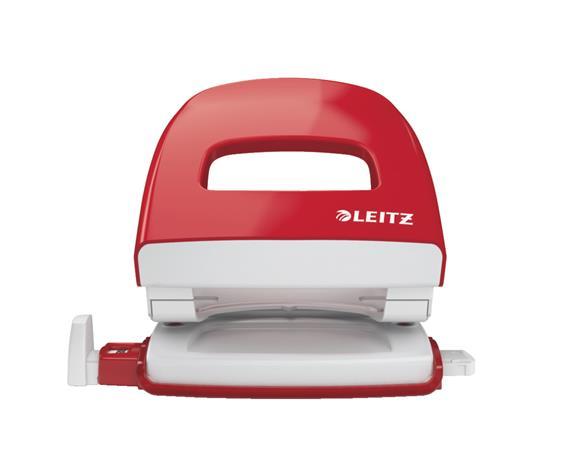 Dvojdierová dierovačka, 30 listov, LEITZ "Nexxt Wow", červená 5