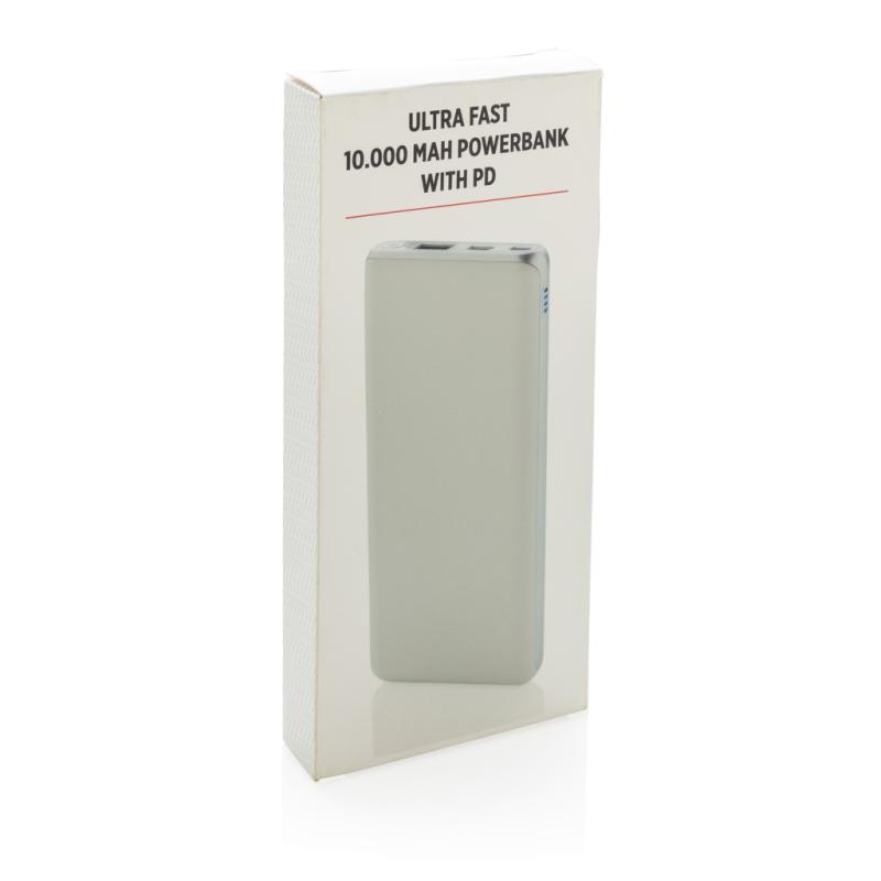Super rýchla PD powerbanka 10 000 mAh biela 12