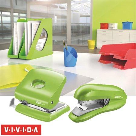 Zošívačka, 24/6, 26/6, 20 listov, rovné zošívanie, RAPID "F30 Fashion", živá zelená 2