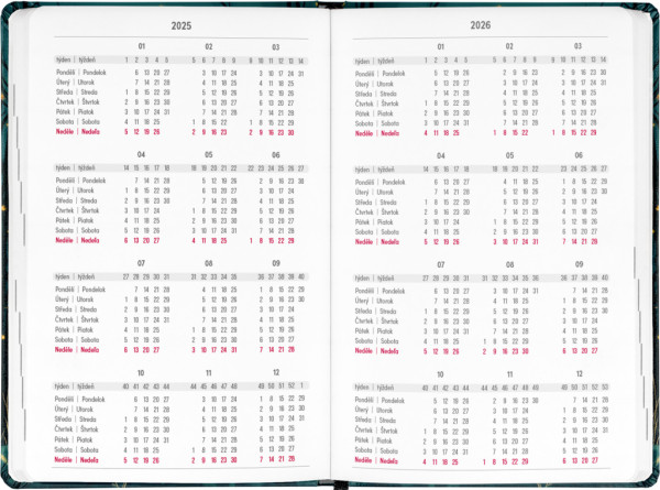 NOTIQUE 18-mesačný diár Petito – Líška 2025/2026, 11 x 17 cm 2