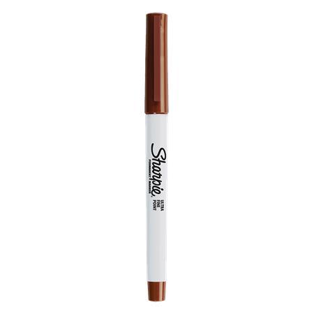 Permanentný popisovač, 0,5 mm, kužeľový hrot, SHARPIE "Ultra Fine Point", hnedá 1