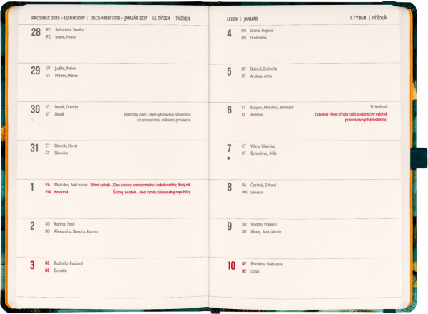 NOTIQUE Planbook diár/notes Mačka 2027, 13 x 21 cm 1