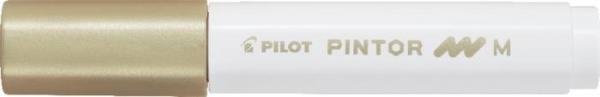Dekoračný popisovač, 1,4 mm, PILOT "Pintor M", zlatý 1