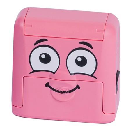 Pečiatka na textil, zostaviteľná, COLOP "Marky", ružová pečiatka, čierna poduška 1