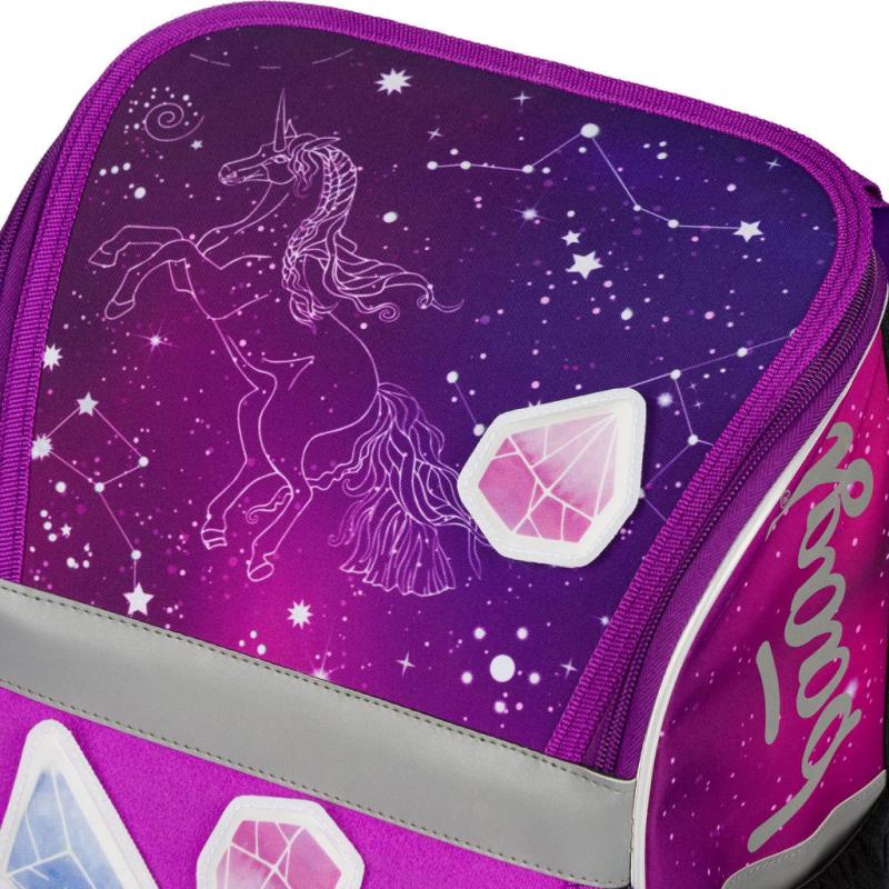 BAAGL Školská aktovka Zippy Unicorn Universe - Kreativ 9