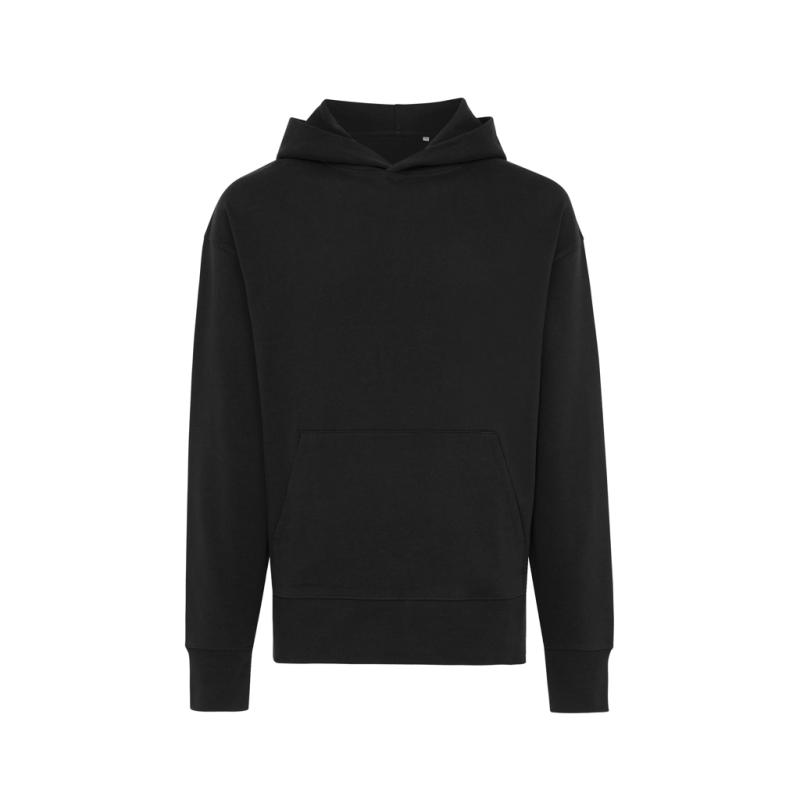 Mikina s kapucňou IQONIQ Yoho relaxed fit z recykl. bavlny čierna XS 1