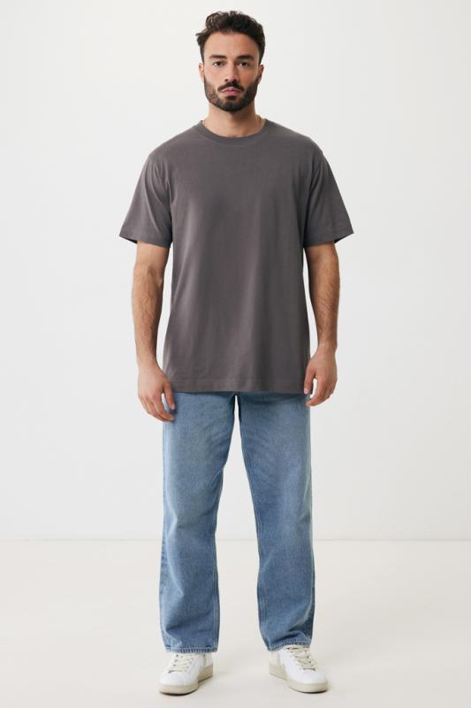 Tričko IQONIQ Kakadu relaxed fit z recykl. bavlny antracitová M 11