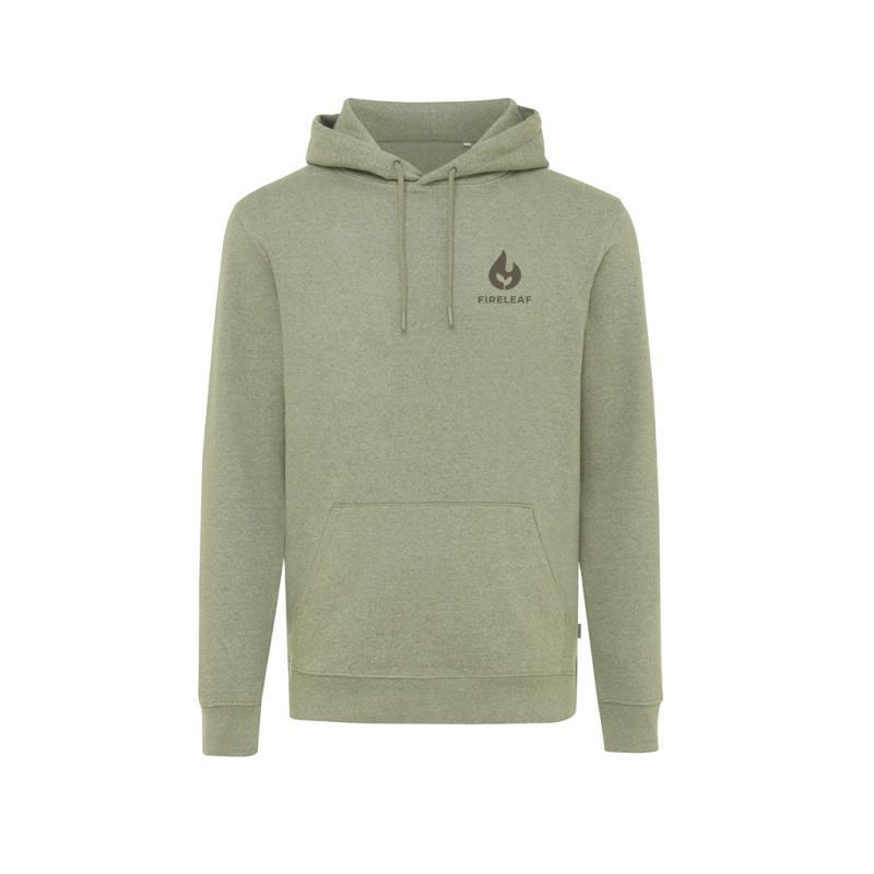 Nefarbená mikina s kapucňou IQONIQ Torres z recykl. bavlny heather green XL 4