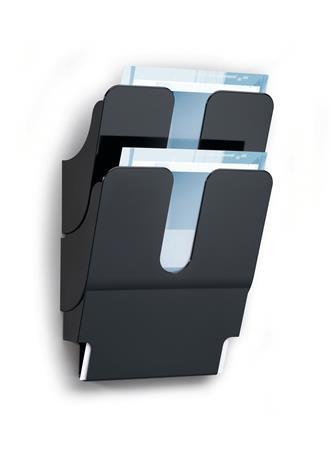Držiak na katalógy, nástenný, na výšku, A4, DURABLE "FLEXIPLUS 2", čierna 2