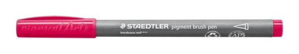 Fixka v tvare štetca, sada, STAEDTLER "Pigment brush 371", 12 rôznych prírodných farieb 6