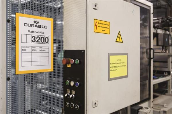 Informačný rám, A4, magnetický, DURABLE "DURAFRAME® MAGNETIC", žltá 3