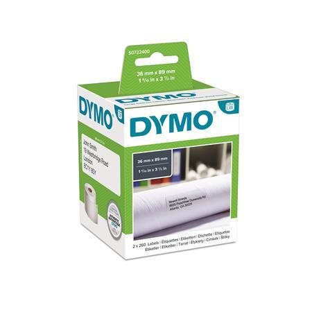 Etikety, do LW tlačiarní, 36x89 mm, 260 ks etikiet, DYMO 1