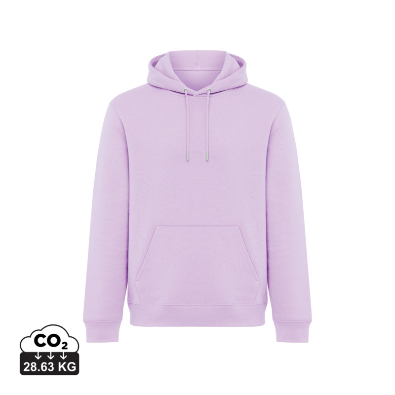 IQONIQ Joshua Unisex mikina s kapucňou z rec. bavlny lavender S