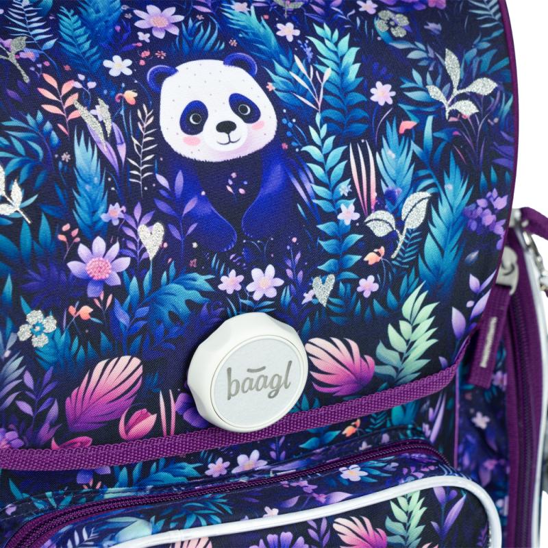 BAAGL Školská aktovka Ergo Jungle Panda 9