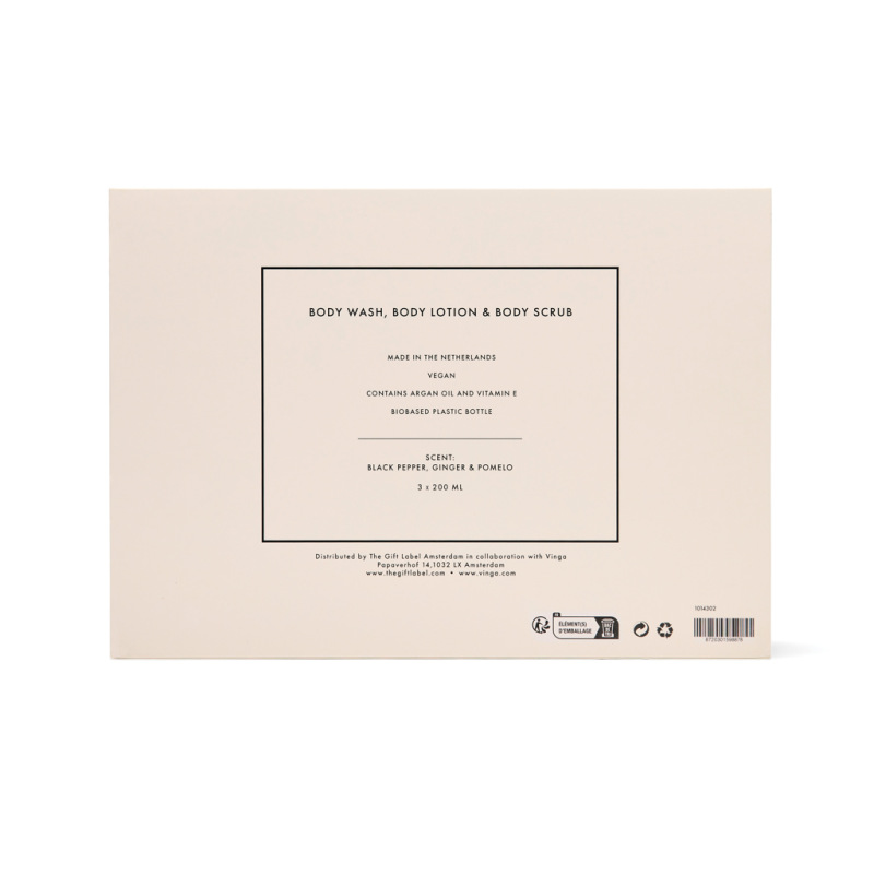 VINGA x TGL darčeková sada starostlivosti o telo biela 5