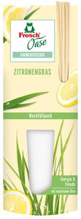 Osviežovač vzduchu, 90 ml, náhradná náplň, FROSCH „Oase“, citrónová tráva 1