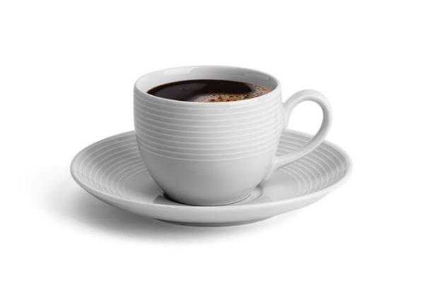 Mokka šálka + podšálka, porcelán,  10 cl, 6 ks, ROTBERG, "Elegante", biela 1