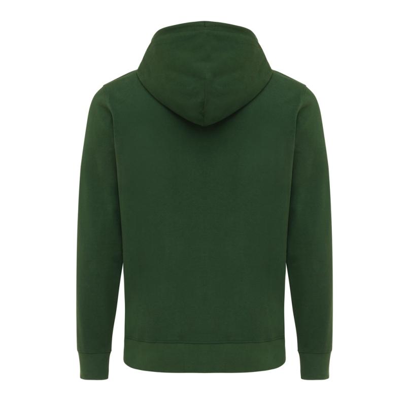 Mikina na zips s kapucňou IQONIQ Abisko z recykl. bavlny forest green M 2