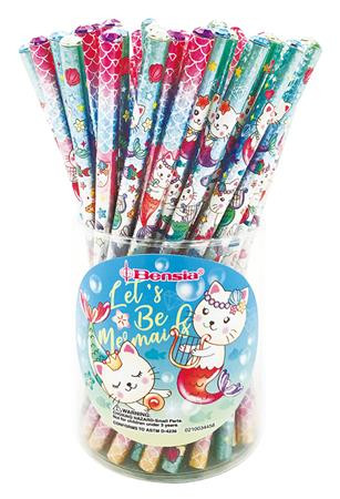 Grafitová ceruzka, balenie, HB, ICO "Bensia", trblietavá 1