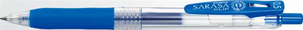 Gélové pero, 0,33 mm, stláčací mechanizmus, ZEBRA "Sarasa Clip", kobaltovo modré 2