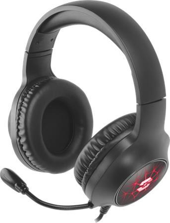 Náhlavné slúchadlá, s mikrofónom, drôtové, gaming, USB-A, SPEEDLINK "VIRTAS Illuminated 7. 1