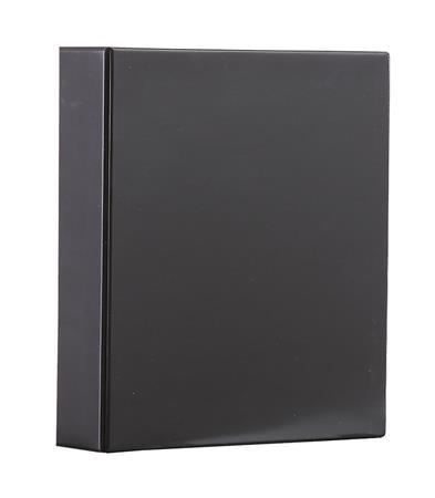 Krúžkový šanón, 4 krúžky, 80 mm, A4, PVC, PANTA PLAST, čierna 1