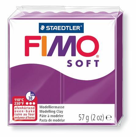 Modelovacia hmota, 57 g, polymérová, FIMO "Soft", cyklámenová 1