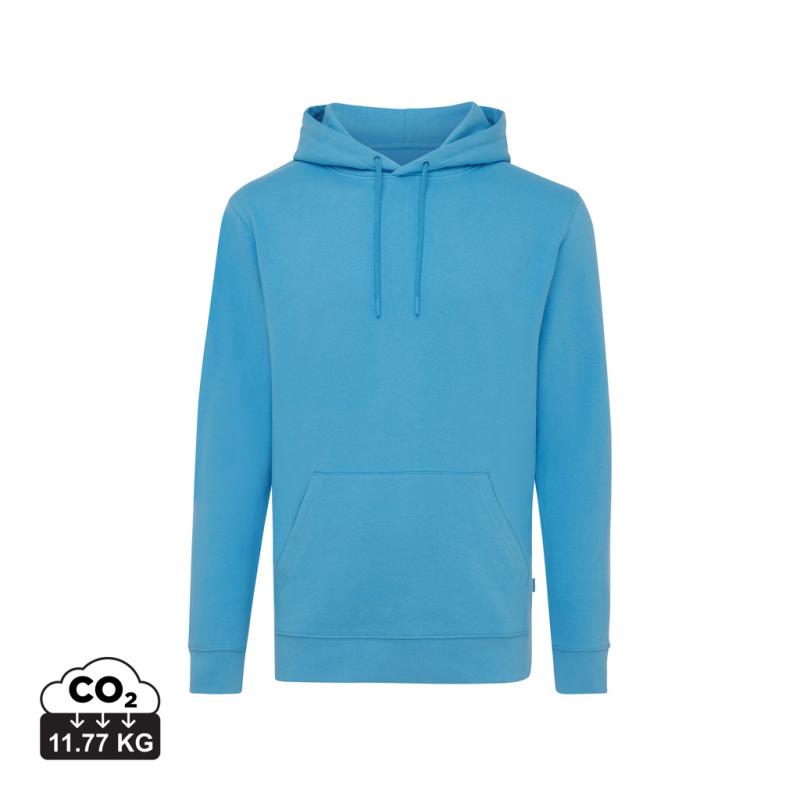 Mikina s kapucňou IQONIQ Jasper z recykl. bavlny tranquil blue XXXL