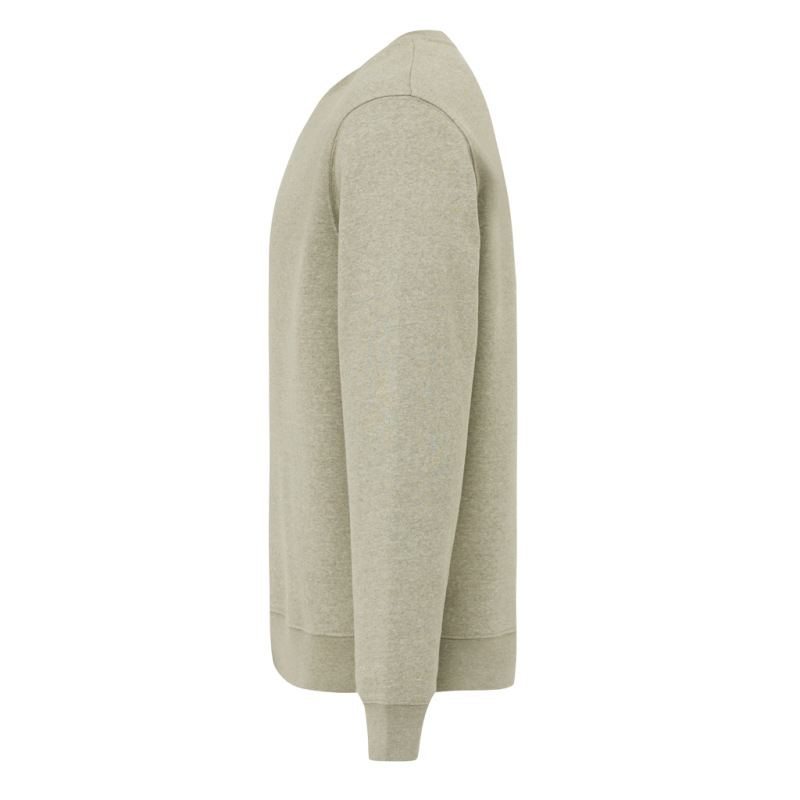 IQONIQ Toria Unisex mikina s okrúhl. výstrihom z rec. bavlny light heather green M 3