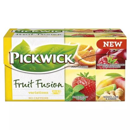 Ovocný čaj, 20x1,75 g, PICKWICK "Fruit Fusion Variácie Yellow", pomaranč, jahoda, višňa, m 1