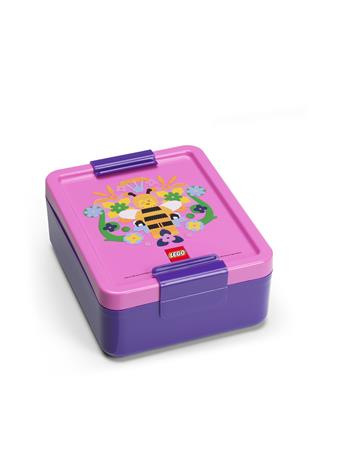 Desiatový box, LEGO "Bee", fialovo-ružový vzor 1