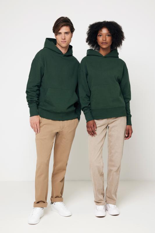 Mikina s kapucňou IQONIQ Yoho relaxed fit z recykl. bavlny forest green XXXL 8