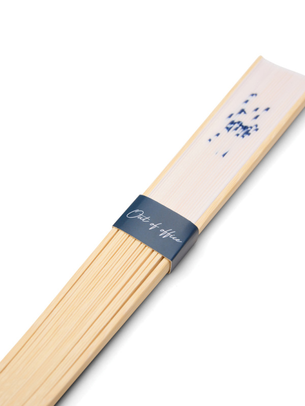 VINGA Out of office skladací vejár biela 3