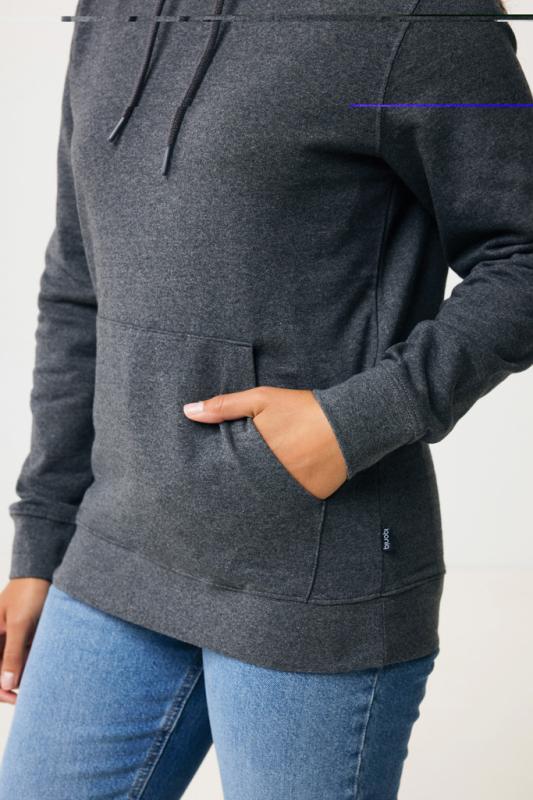 Nefarbená mikina s kapucňou IQONIQ Torres z recykl. bavlny heather anthracite XXXL 14