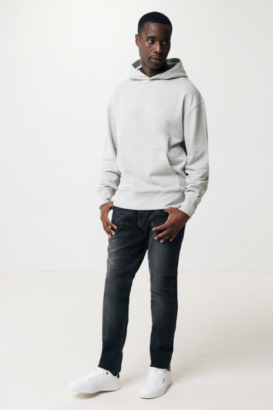 Mikina s kapucňou IQONIQ Yoho relaxed fit z recykl. bavlny heather grey XXXL 3