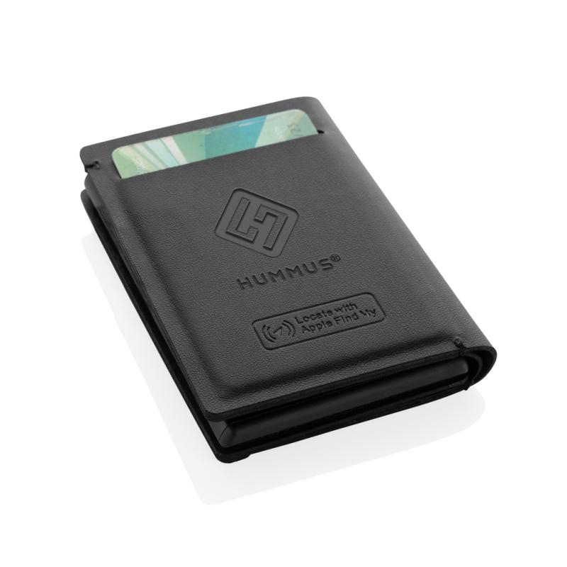 Peňaženka s nabíjacím lokátorom Seekcard z RCS polyesteru čierna 10