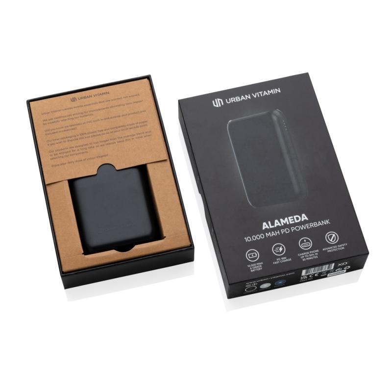 Powerbanka Urban Vitamin Alameda 10 000 mAh 18W PD čierna 10