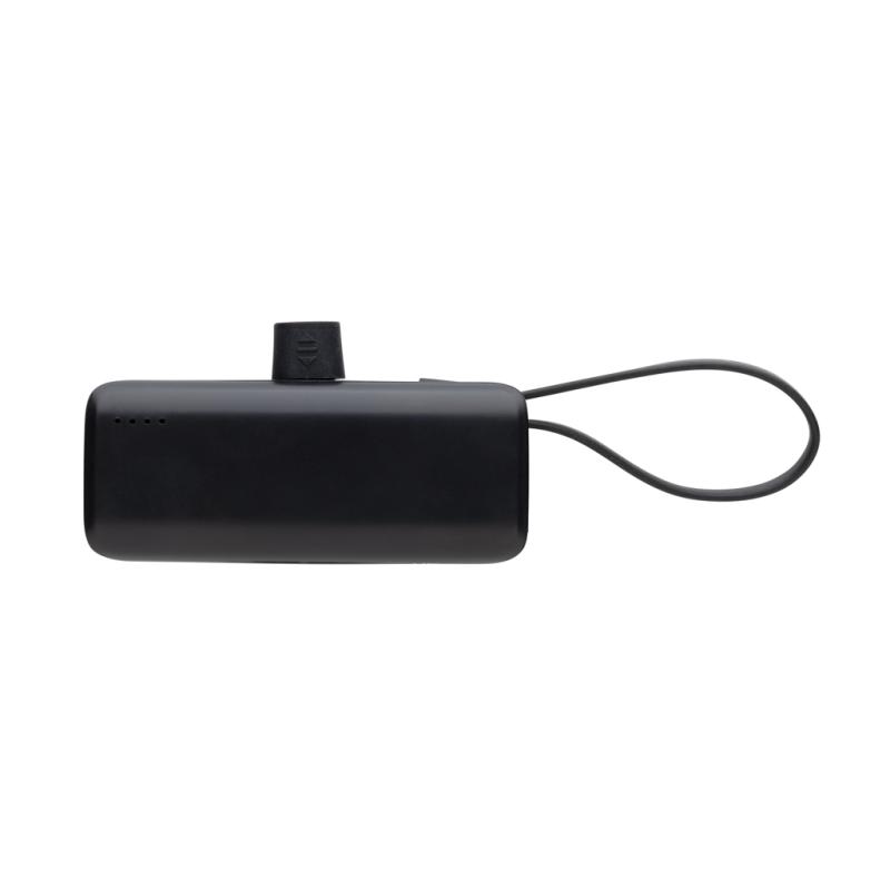 Powerbanka 3000mAh s USB C Powerlink z RCS recykl. plastu čierna 5