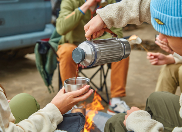 Termofľaša Explorer Duo 1L Black+Blum sivá 16