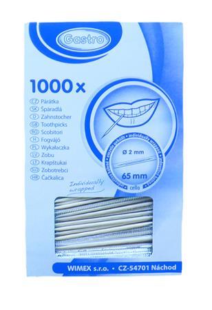 Špáradlá, hygienicky balené, drevo, cca. 1000 ks 1