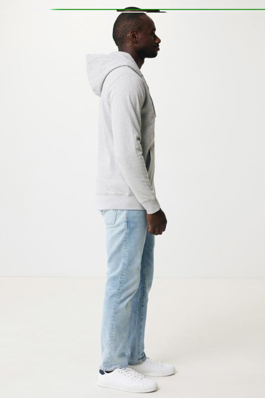 Mikina na zips s kapucňou IQONIQ Abisko z recykl. bavlny heather grey M 12